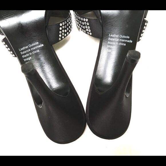 Alfani rhinestone twist slip on heels 8M - Picture 10 of 13